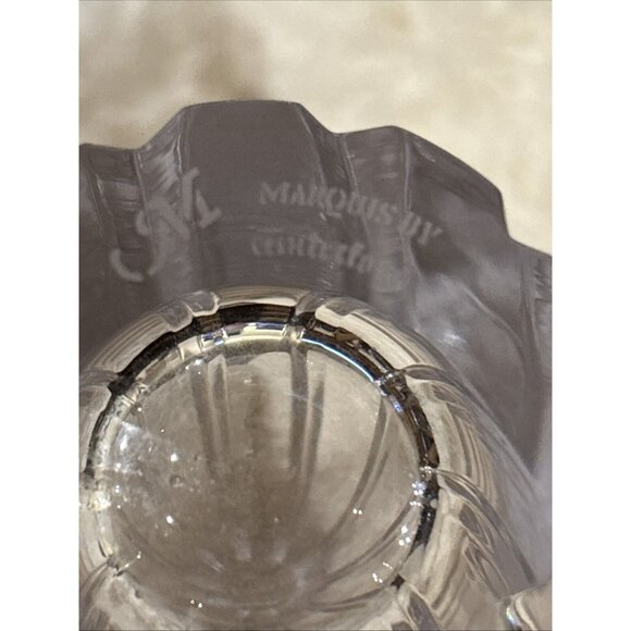 SIGNED WATERFORD MARQUIS COLLECTION 7" TALL CRYSTAL GLASS FLOWER VASE BUD VASE - Picture 2 of 3